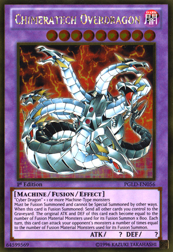 Dragón Quimeratech Overdragon [PGLD-EN056] Oro Raro 