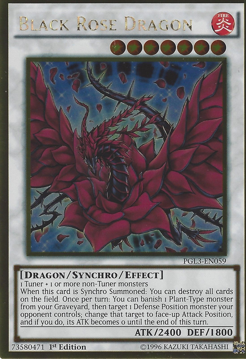 Dragón Rosa Negra [PGL3-EN059] Oro Raro 