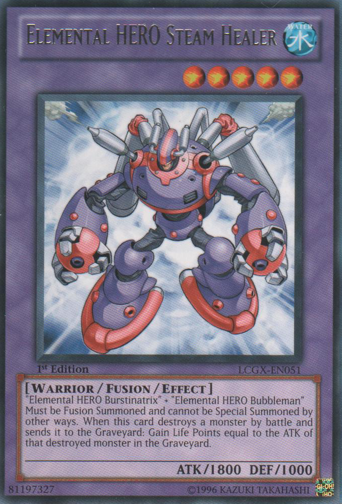 HÉROE Elemental Sanador de Vapor [LCGX-EN051] Raro 