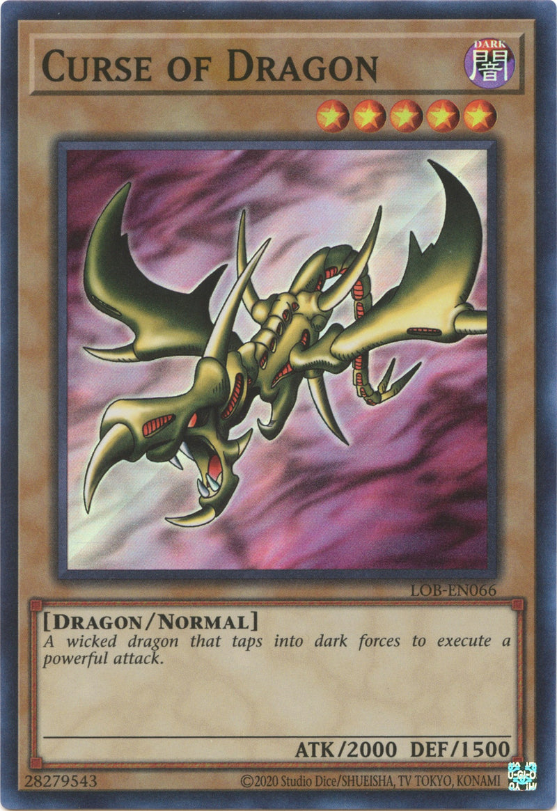 Maldición del Dragón (25.º Aniversario) [LOB-EN066] Súper Rara 