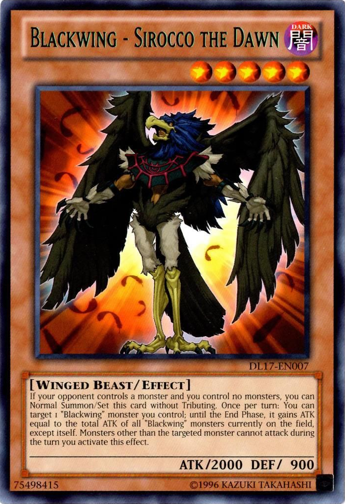 Blackwing - Sirocco el Amanecer (Verde) [DL17-EN007] Raro 