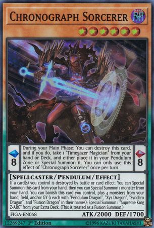 Cronógrafo Hechicero [FIGA-EN058] Súper Raro 