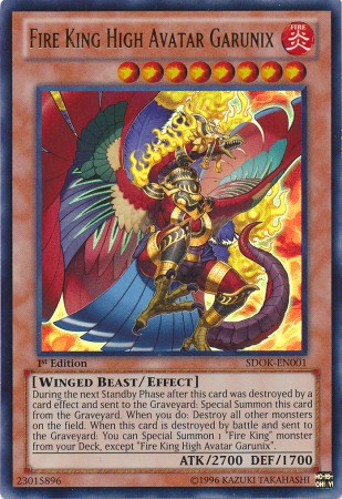 Avatar Supremo del Rey de Fuego Garunix [SDOK-EN001] Ultra Raro 