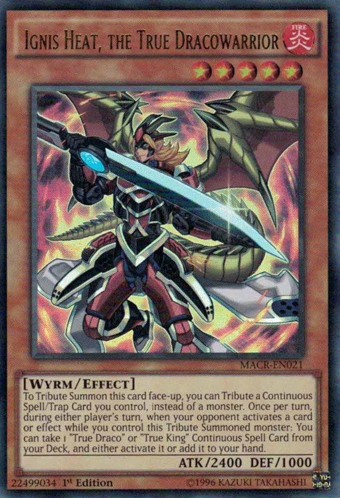 Ignis Heat, el verdadero guerrero dragón [MACR-EN021] Ultra Raro 