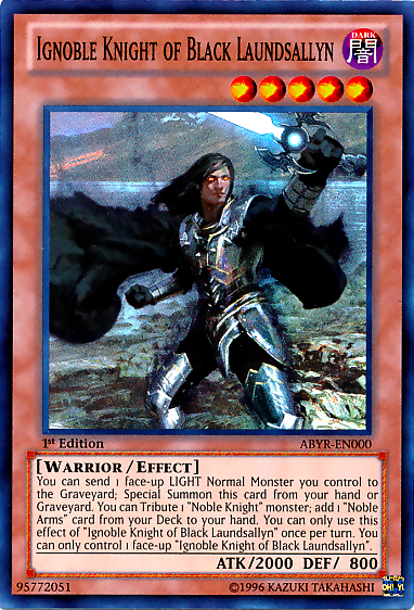 Caballero Ignoble de Black Laundsallyn [ABYR-EN000] Súper Raro 