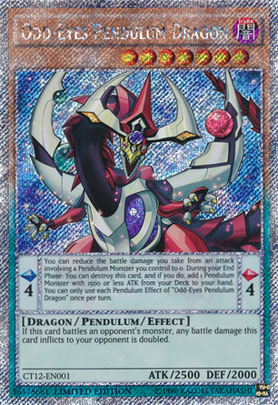 Dragón Péndulo de Ojos Impares [CT12-EN001] Secreto Raro 
