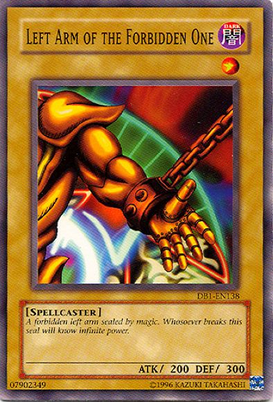 Brazo izquierdo del Prohibido [DB1-EN138] Común 