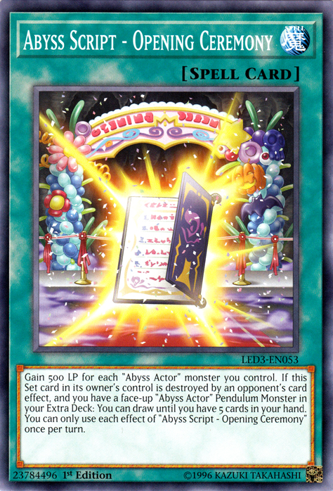 アビススクリプト オープニングセレモニー [LED3-EN053] コモン