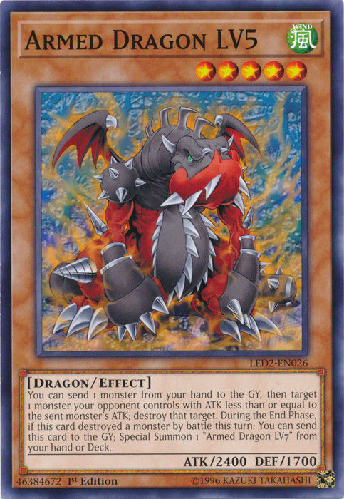 Dragón Armado LV5 [LED2-EN026] Común 